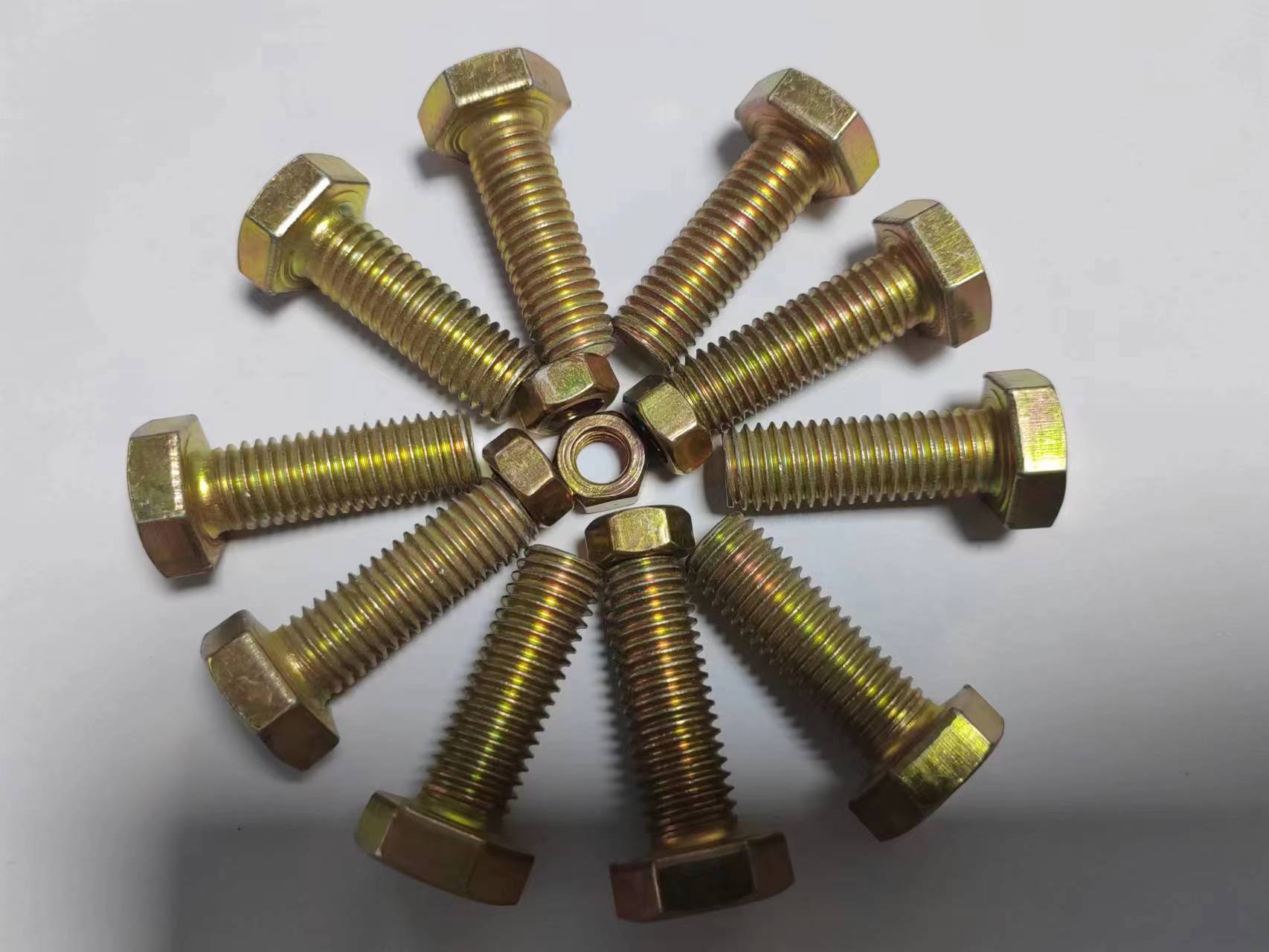 外六角螺栓 鍍鋅螺栓 高強(qiáng)螺栓 本色螺栓 彩色螺栓 藍(lán)白螺栓 各種材質(zhì)螺栓